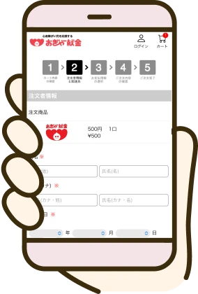 必須項目入力画面